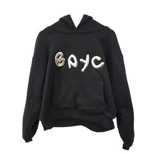 Bored Ape Yacht Club Sz Large Womens Chrome Hoodie